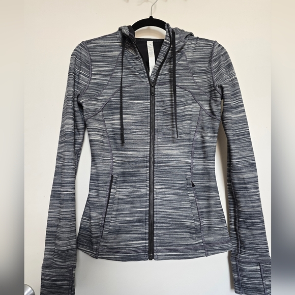 Lululemon Athletica Charcoal Striped Hoodie - Picture 7 of 13